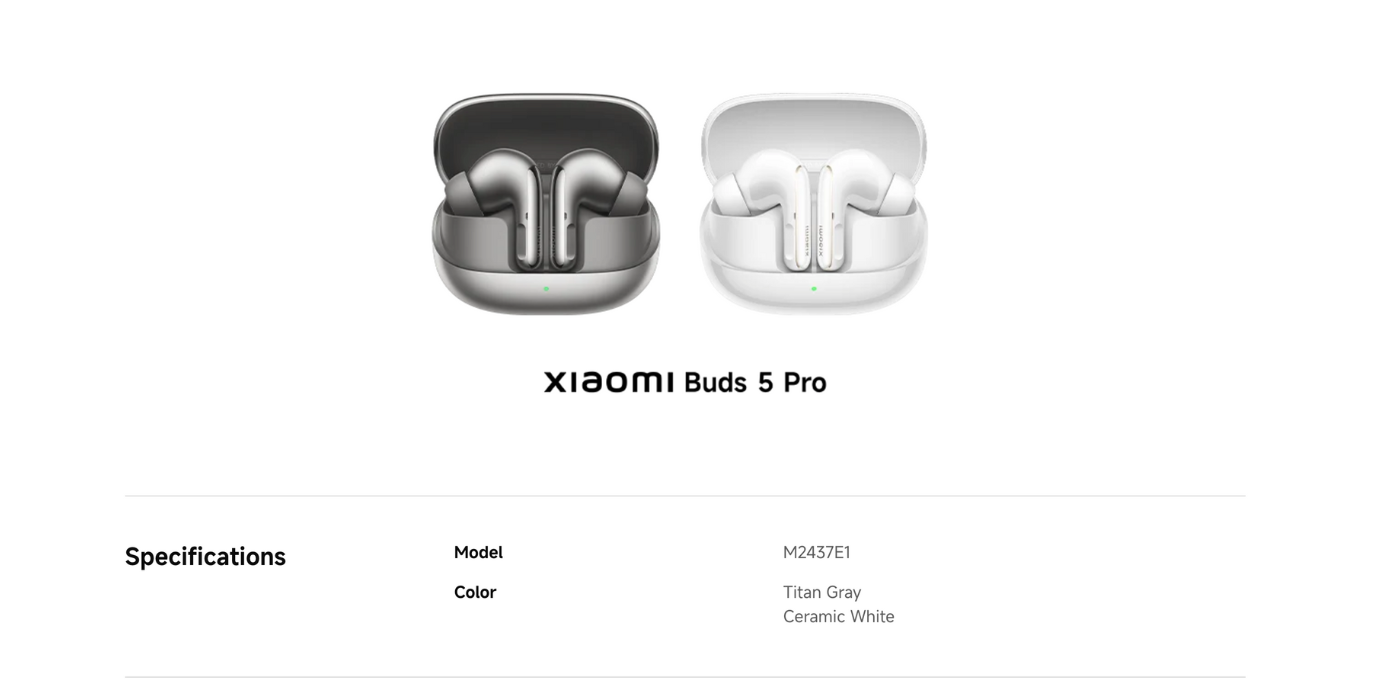 Xiaomi buds 5 pro