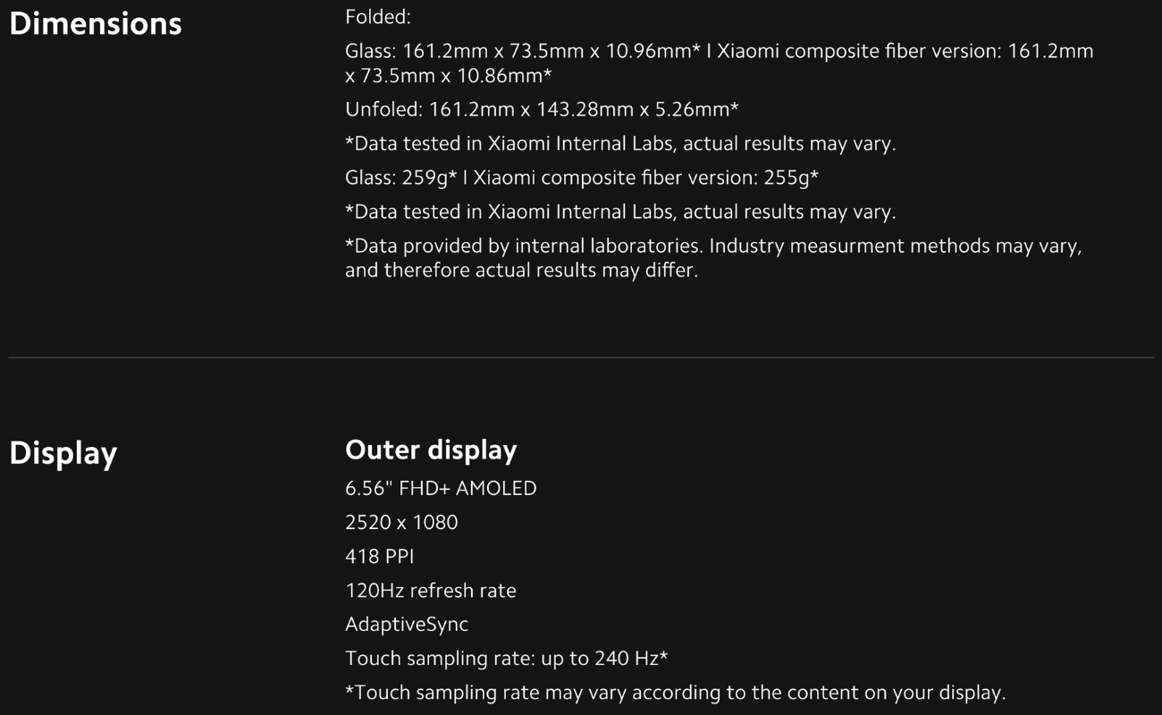 Xiaomi MIX FOLD 3 Smartphone