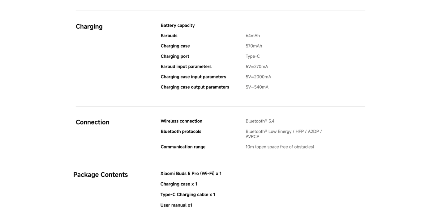 Xiaomi buds 5 pro